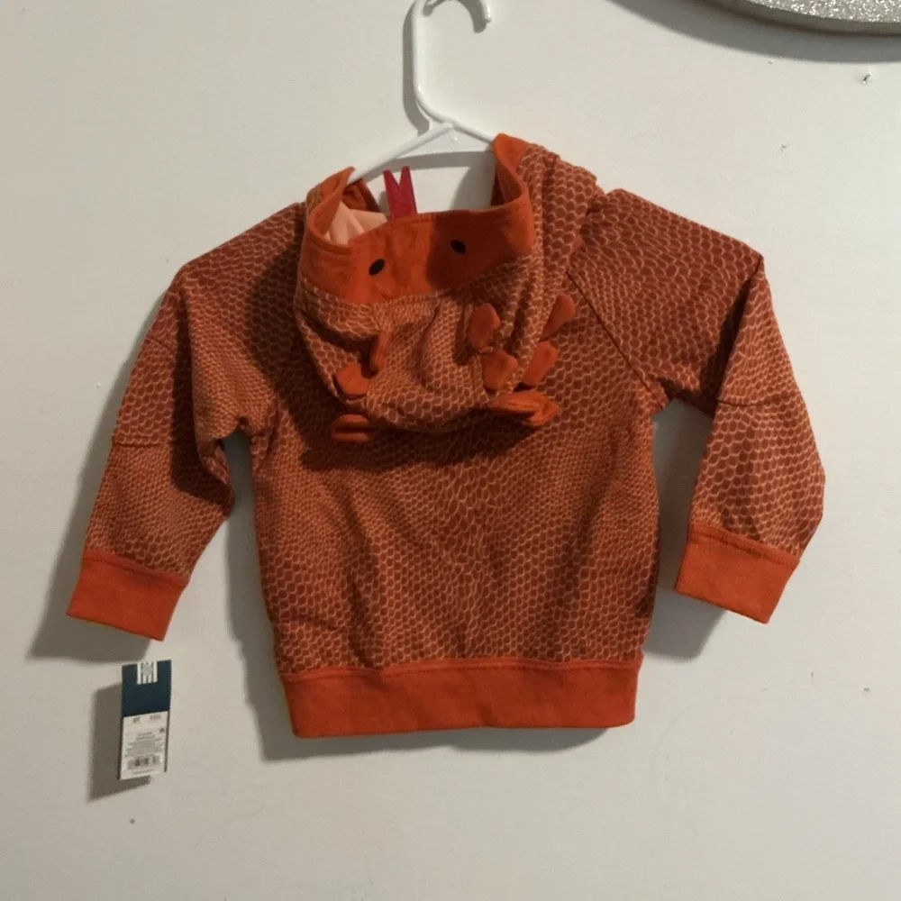 OshKosh B'gosh Textured Orange Hoodie